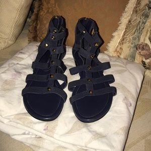 Navy Blue Marc Fisher Sandals